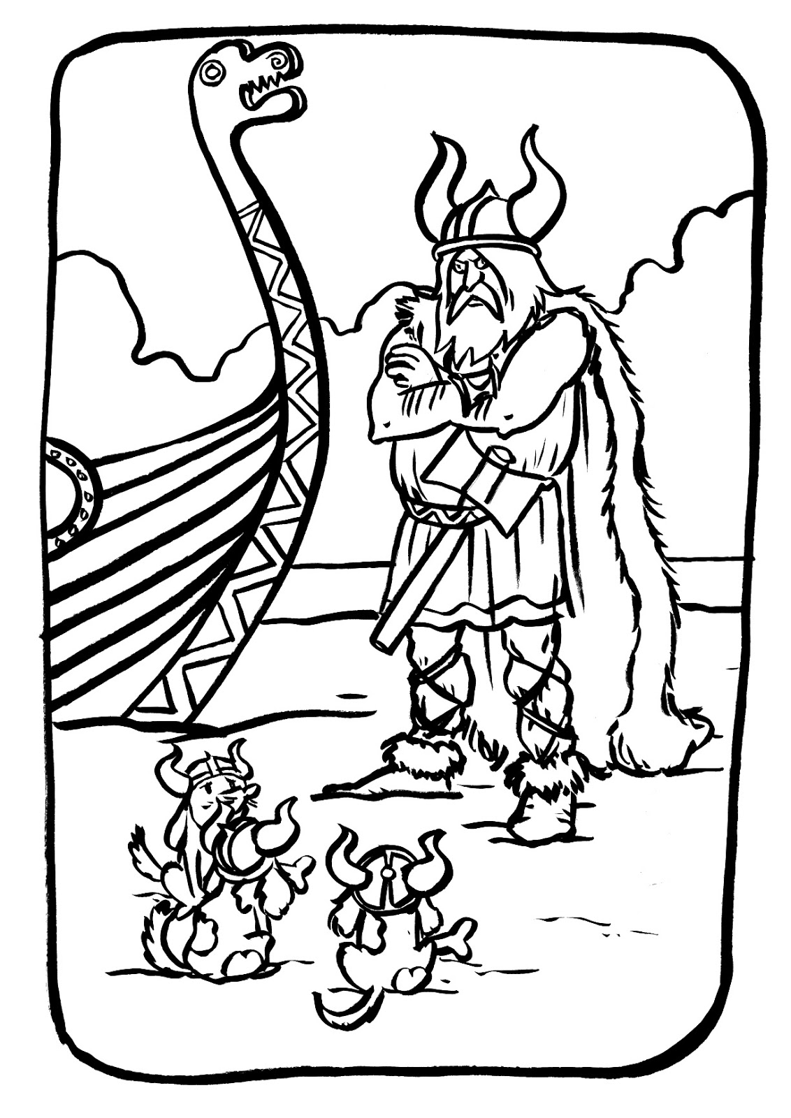 Dessin à colorier: Viking (Personnages) #149354 - Coloriages à Imprimer Gratuits