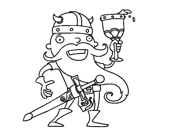 Dessin à colorier: Viking (Personnages) #149425 - Coloriages à Imprimer Gratuits