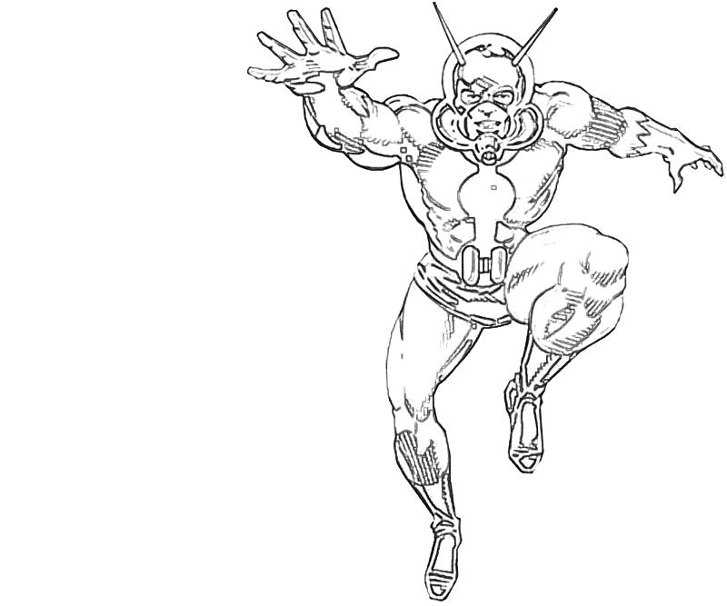 Dessin à colorier: Ant-Man (Super-héros) #77681 - Coloriages à Imprimer Gratuits