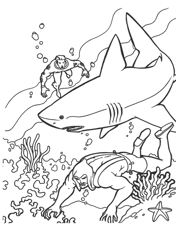 Dessin à colorier: Aquaman (Super-héros) #84974 - Coloriages à Imprimer Gratuits