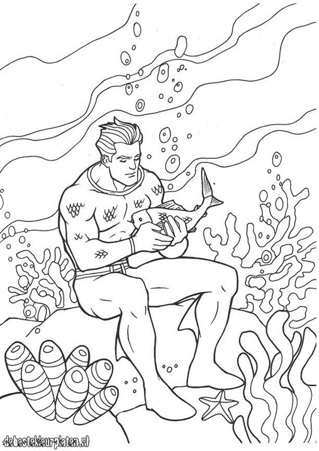 Dessin à colorier: Aquaman (Super-héros) #85061 - Coloriages à Imprimer Gratuits