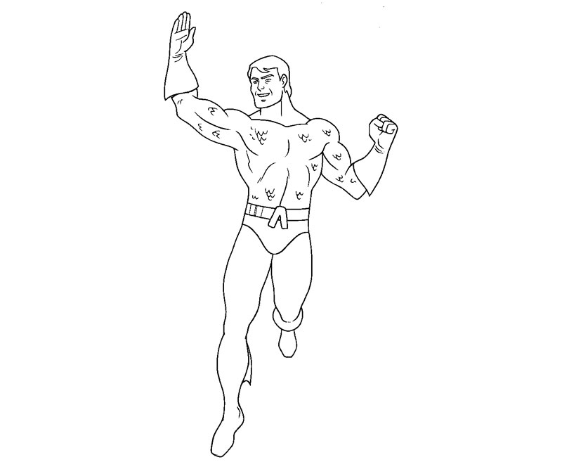 Dessin à colorier: Aquaman (Super-héros) #85111 - Coloriages à Imprimer Gratuits