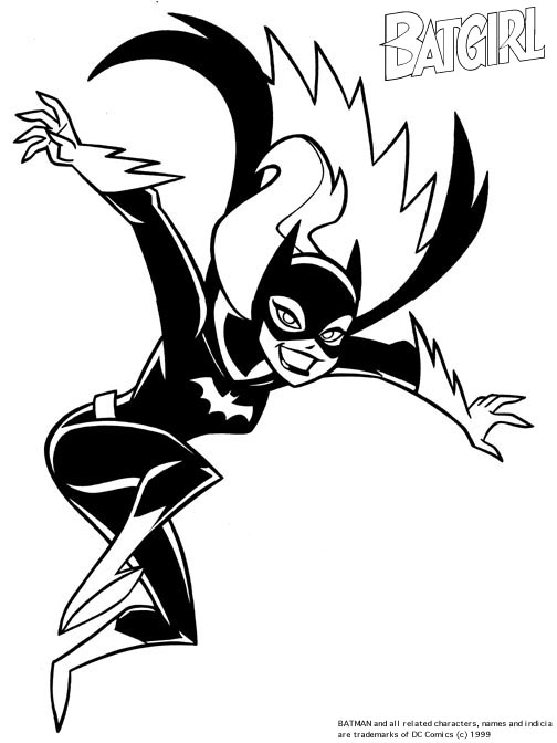Dessin à colorier: Batgirl (Super-héros) #77738 - Coloriages à Imprimer Gratuits