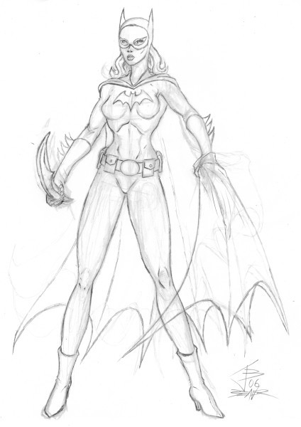 Dessin à colorier: Batgirl (Super-héros) #77745 - Coloriages à Imprimer Gratuits
