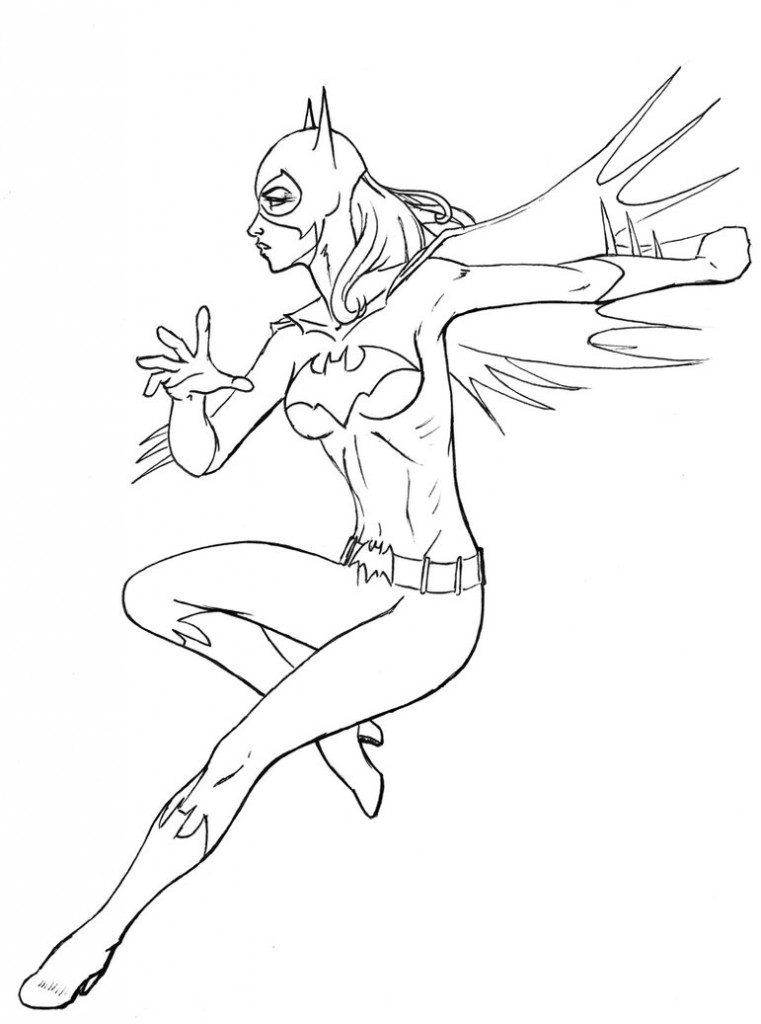 Dessin à colorier: Batgirl (Super-héros) #77746 - Coloriages à Imprimer Gratuits