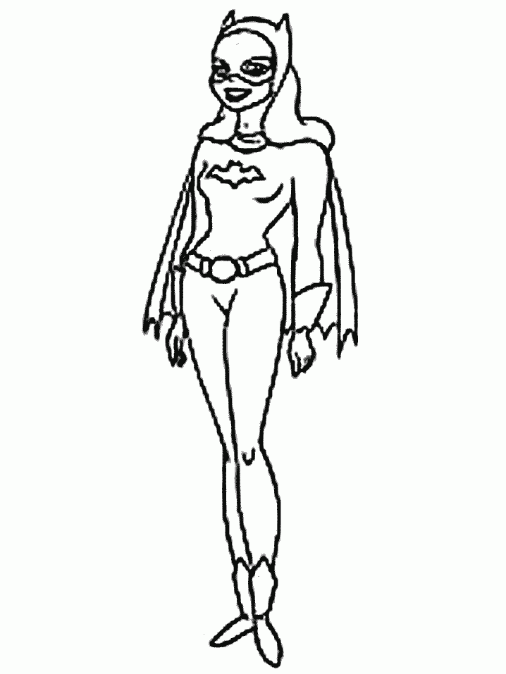 Dessin à colorier: Batgirl (Super-héros) #77759 - Coloriages à Imprimer Gratuits