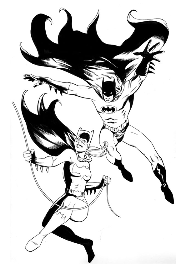 Dessin à colorier: Batgirl (Super-héros) #77847 - Coloriages à Imprimer Gratuits