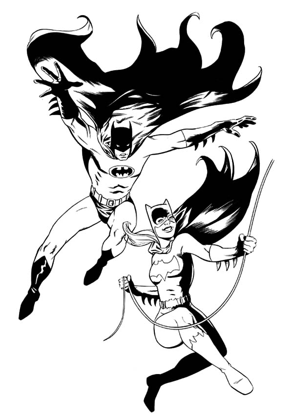 Dessin à colorier: Batgirl (Super-héros) #77862 - Coloriages à Imprimer Gratuits