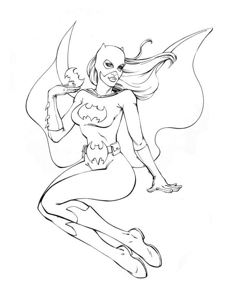 Dessin à colorier: Batgirl (Super-héros) #77875 - Coloriages à Imprimer Gratuits
