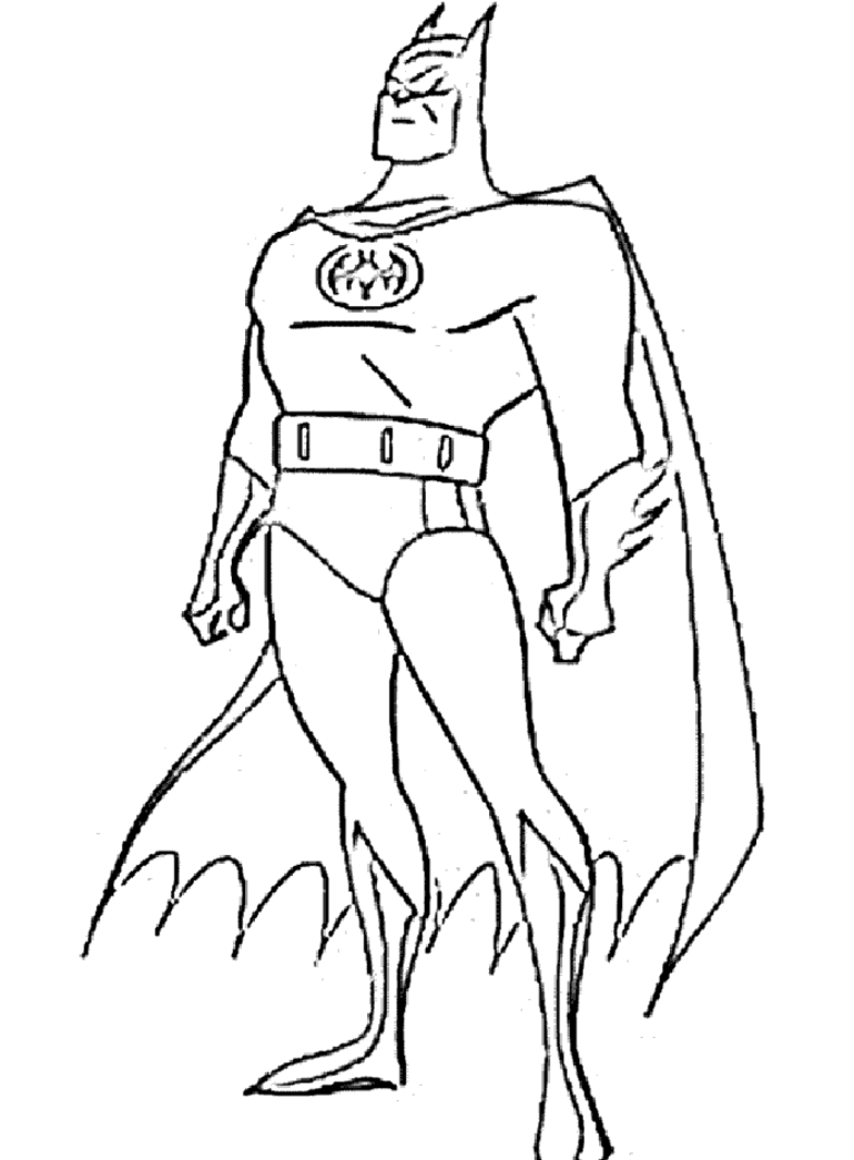 Dessin à colorier: Batman (Super-héros) #76825 - Coloriages à Imprimer Gratuits