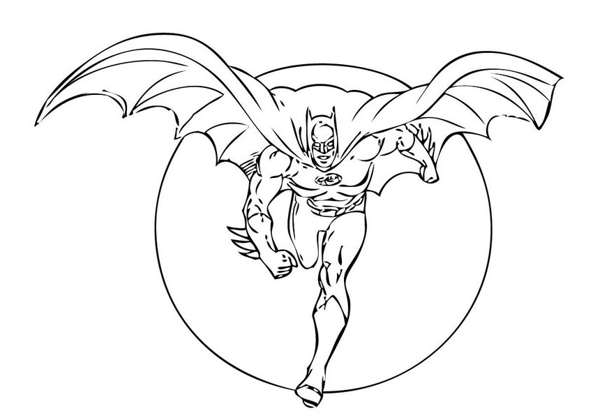 Dessin à colorier: Batman (Super-héros) #76870 - Coloriages à Imprimer Gratuits