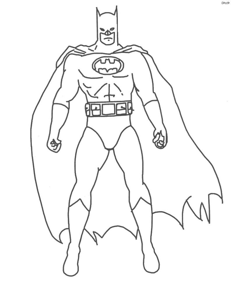 Dessin à colorier: Batman (Super-héros) #76880 - Coloriages à Imprimer Gratuits