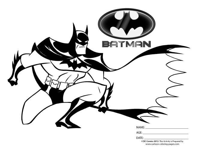 Dessin à colorier: Batman (Super-héros) #76918 - Coloriages à Imprimer Gratuits