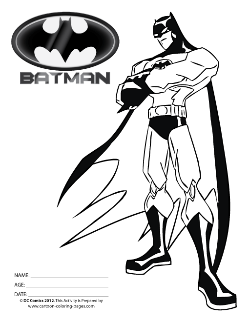 Dessin à colorier: Batman (Super-héros) #76922 - Coloriages à Imprimer Gratuits