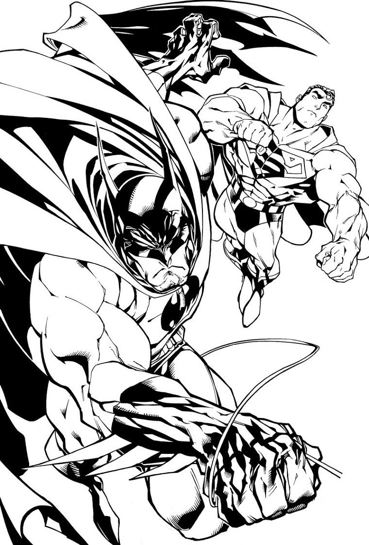 Dessin à colorier: Batman (Super-héros) #76965 - Coloriages à Imprimer Gratuits