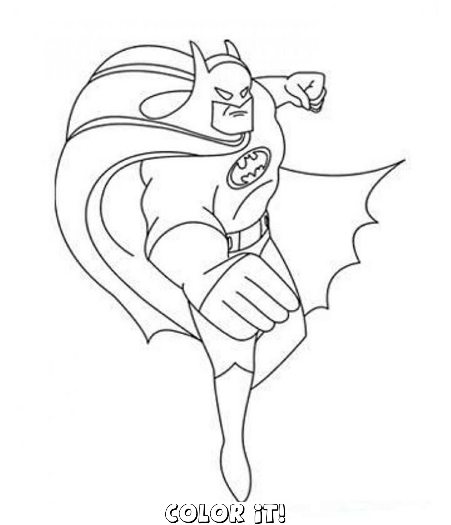 Dessin à colorier: Batman (Super-héros) #76969 - Coloriages à Imprimer Gratuits