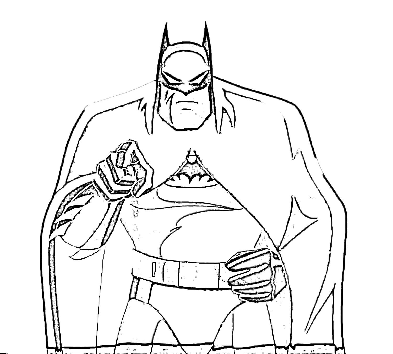 Dessin à colorier: Batman (Super-héros) #76986 - Coloriages à Imprimer Gratuits