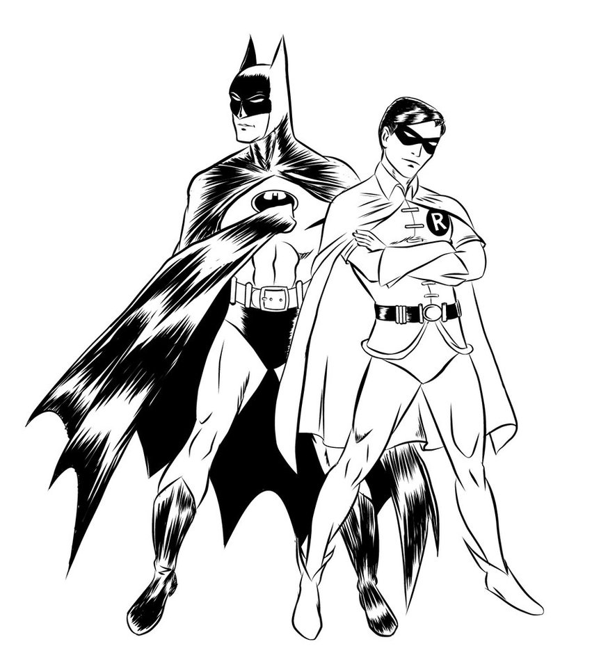 Dessin à colorier: Batman (Super-héros) #76993 - Coloriages à Imprimer Gratuits