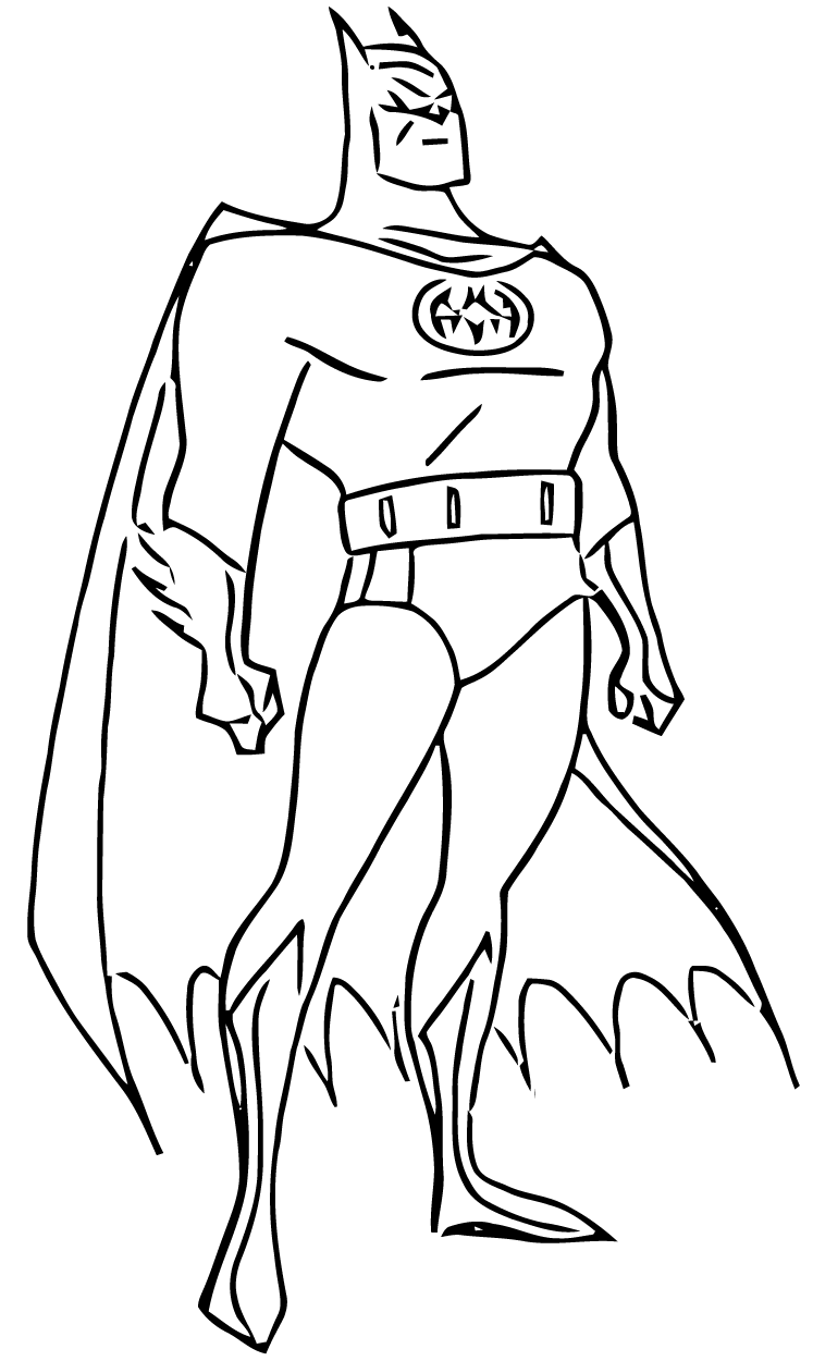 Dessin à colorier: Batman (Super-héros) #77000 - Coloriages à Imprimer Gratuits