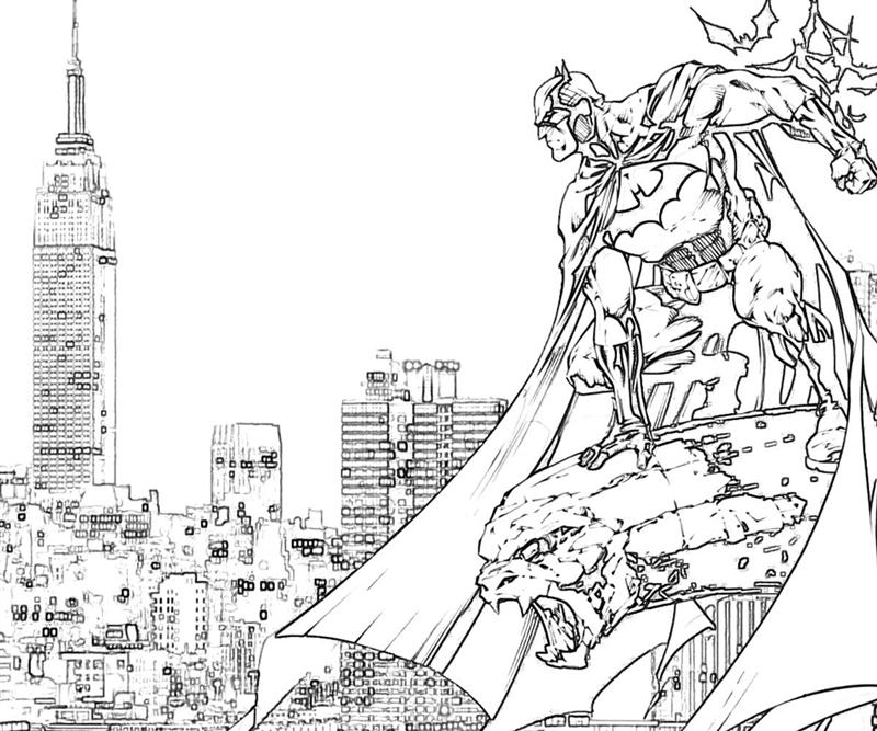Dessin à colorier: Batman (Super-héros) #77118 - Coloriages à Imprimer Gratuits