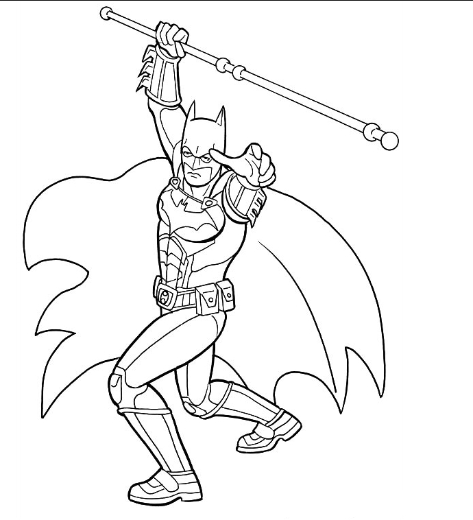 Dessin à colorier: Batman (Super-héros) #77157 - Coloriages à Imprimer Gratuits