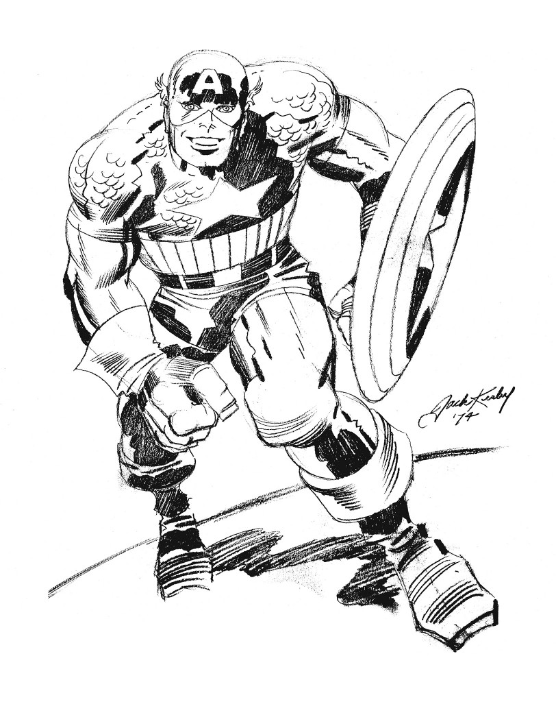 Dessin à colorier: Captain America (Super-héros) #76714 - Coloriages à Imprimer Gratuits
