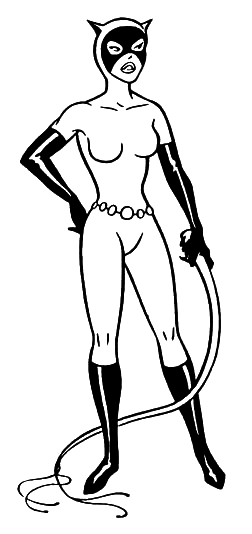 Dessin à colorier: Catwoman (Super-héros) #78081 - Coloriages à Imprimer Gratuits