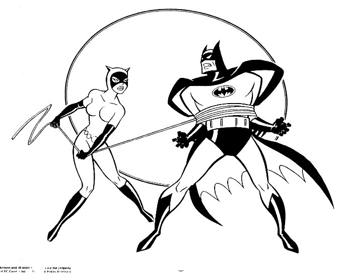 Dessin à colorier: Catwoman (Super-héros) #78102 - Coloriages à Imprimer Gratuits
