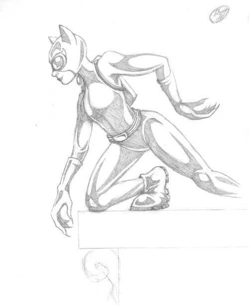 Dessin à colorier: Catwoman (Super-héros) #78184 - Coloriages à Imprimer Gratuits