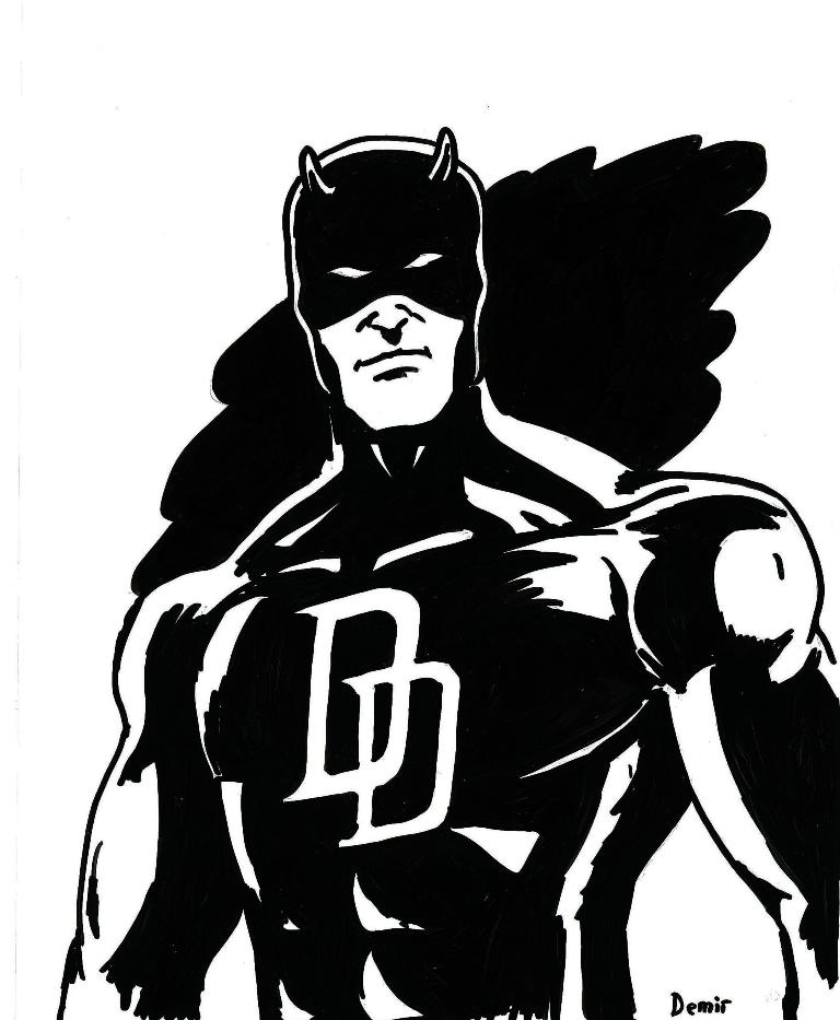 Dessin à colorier: Daredevil (Super-héros) #78227 - Coloriages à Imprimer Gratuits