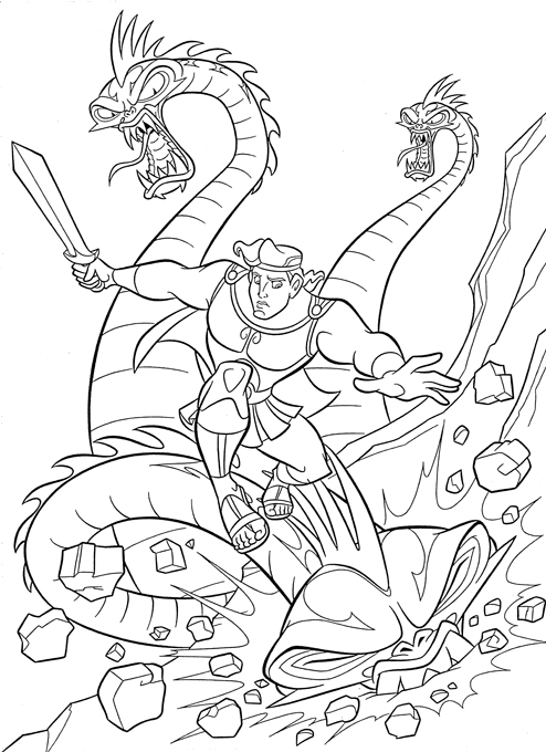 Dessin à colorier: Hercule (Super-héros) #84200 - Coloriages à Imprimer Gratuits