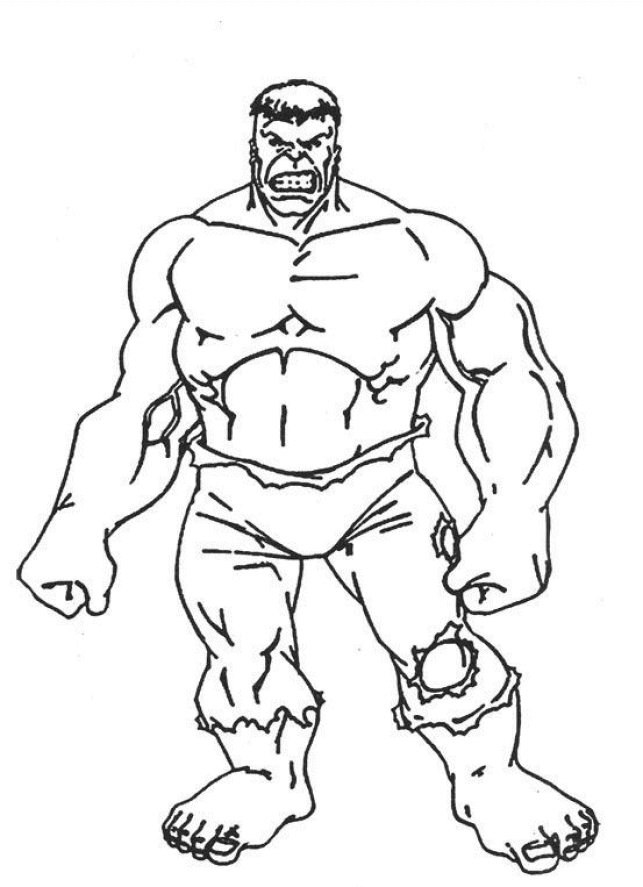 Dessin à colorier: Hulk (Super-héros) #79014 - Coloriages à Imprimer Gratuits