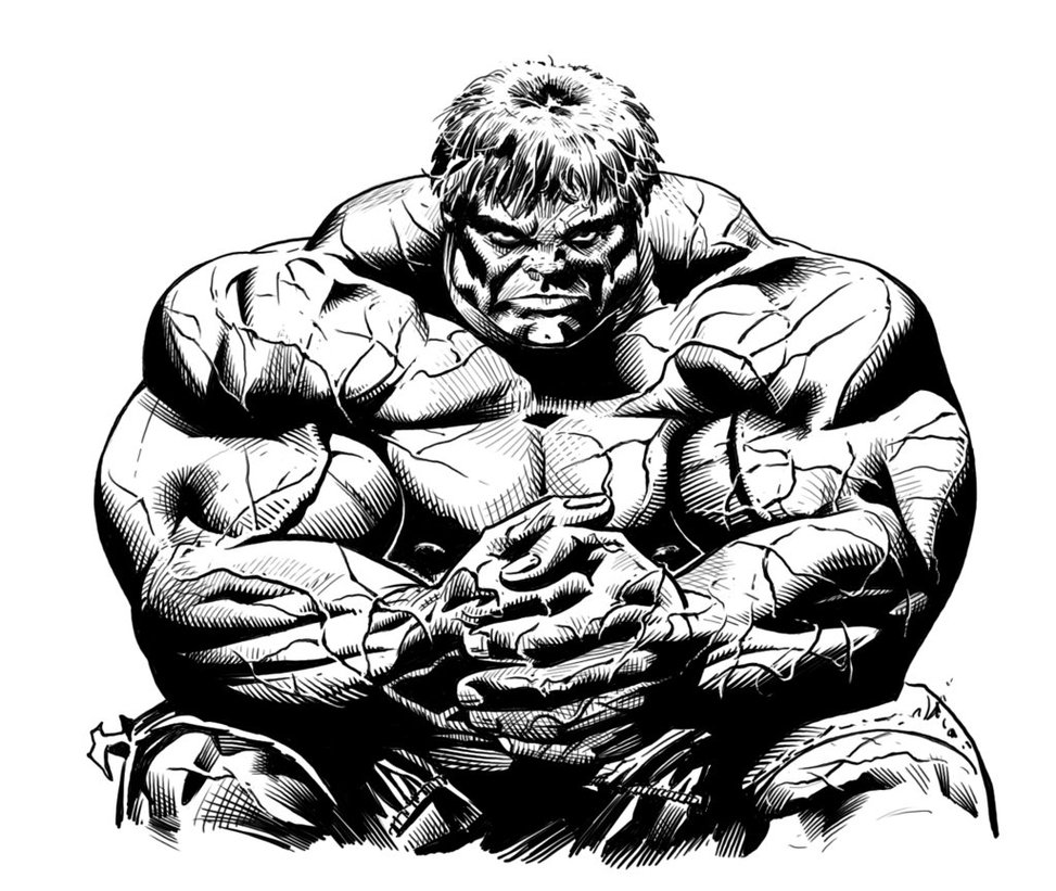 Dessin à colorier: Hulk (Super-héros) #79036 - Coloriages à Imprimer Gratuits