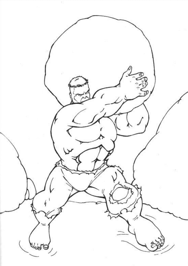 Dessin à colorier: Hulk (Super-héros) #79076 - Coloriages à Imprimer Gratuits