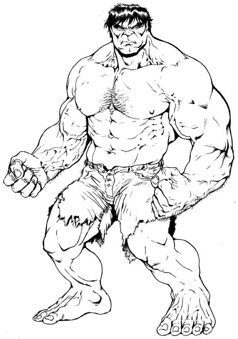 Dessin à colorier: Hulk (Super-héros) #79082 - Coloriages à Imprimer Gratuits