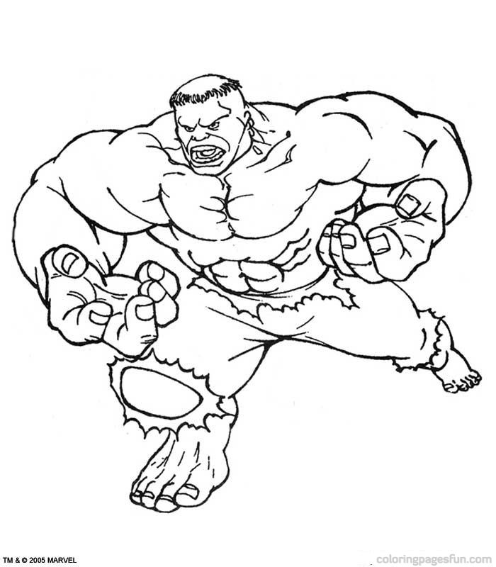Dessin à colorier: Hulk (Super-héros) #79109 - Coloriages à Imprimer Gratuits