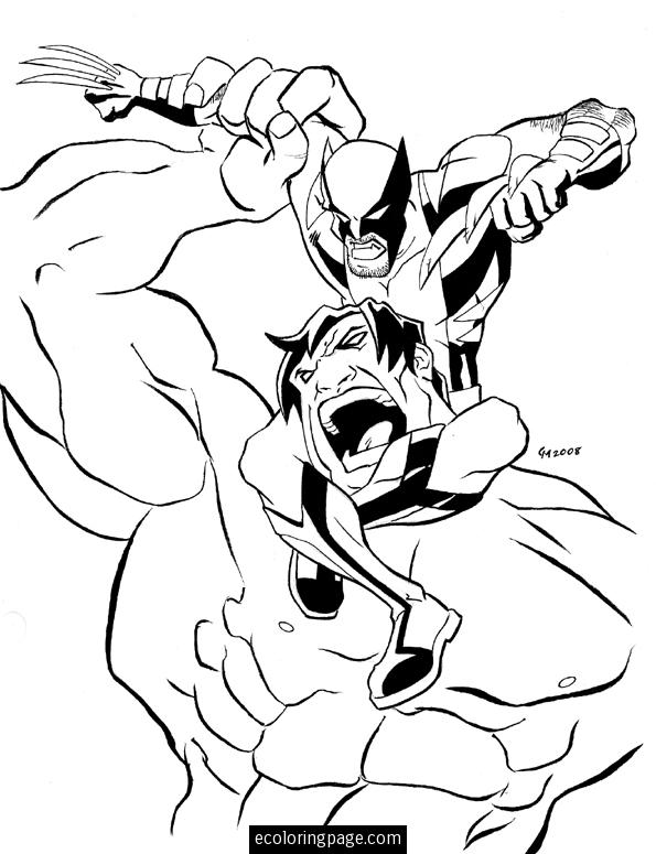 Dessin à colorier: Hulk (Super-héros) #79113 - Coloriages à Imprimer Gratuits
