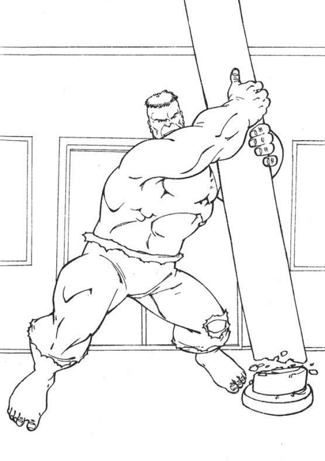 Dessin à colorier: Hulk (Super-héros) #79118 - Coloriages à Imprimer Gratuits