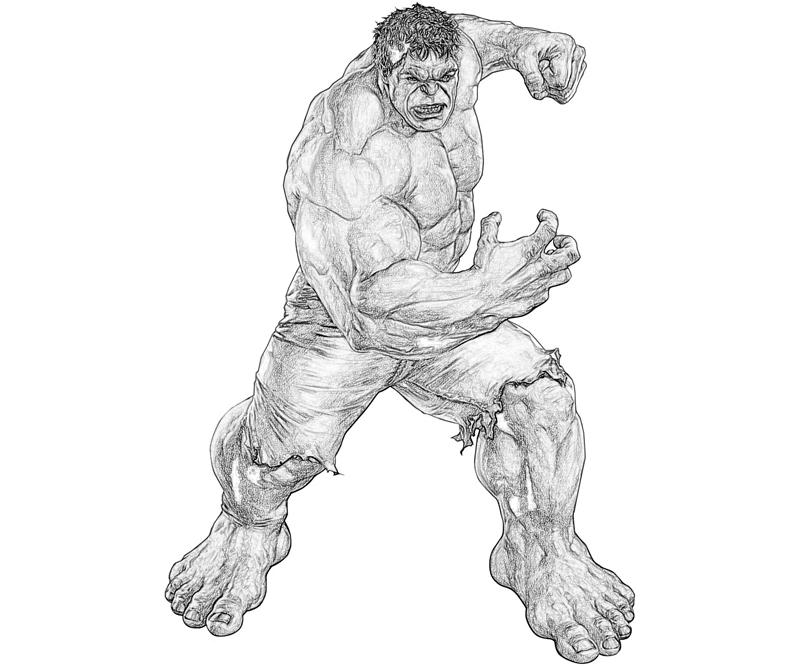 Dessin à colorier: Hulk (Super-héros) #79136 - Coloriages à Imprimer Gratuits