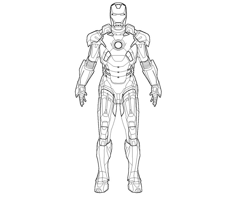 Dessin à colorier: Iron Man (Super-héros) #80529 - Coloriages à Imprimer Gratuits