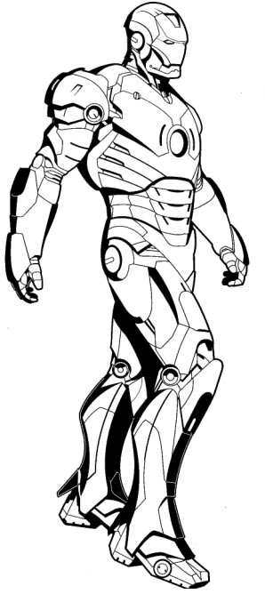 Dessin à colorier: Iron Man (Super-héros) #80608 - Coloriages à Imprimer Gratuits