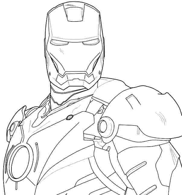 Dessin à colorier: Iron Man (Super-héros) #80649 - Coloriages à Imprimer Gratuits