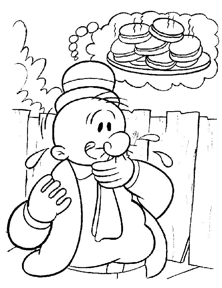 Dessin à colorier: Popeye (Super-héros) #84738 - Coloriages à Imprimer Gratuits
