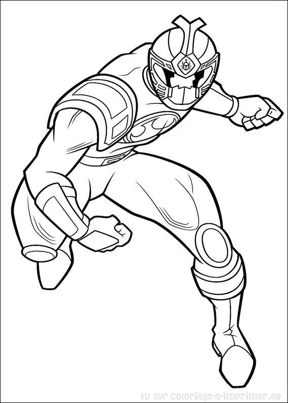 Dessin à colorier: Power Rangers (Super-héros) #50027 - Coloriages à Imprimer Gratuits