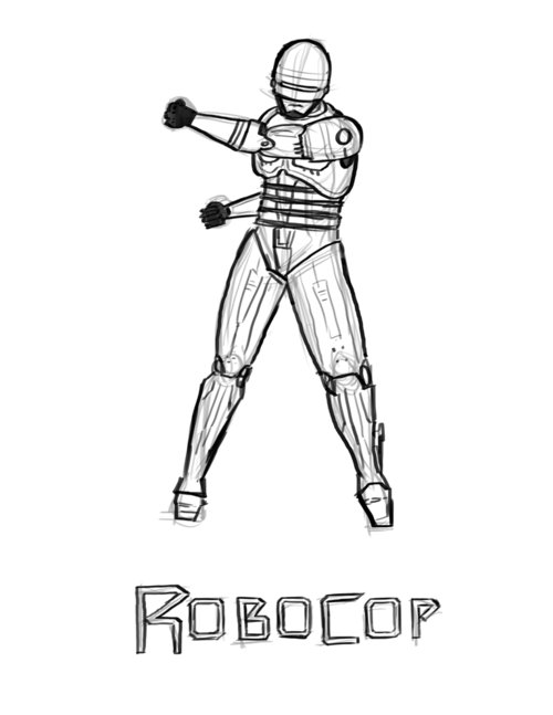 Dessin à colorier: Robocop (Super-héros) #71367 - Coloriages à Imprimer Gratuits