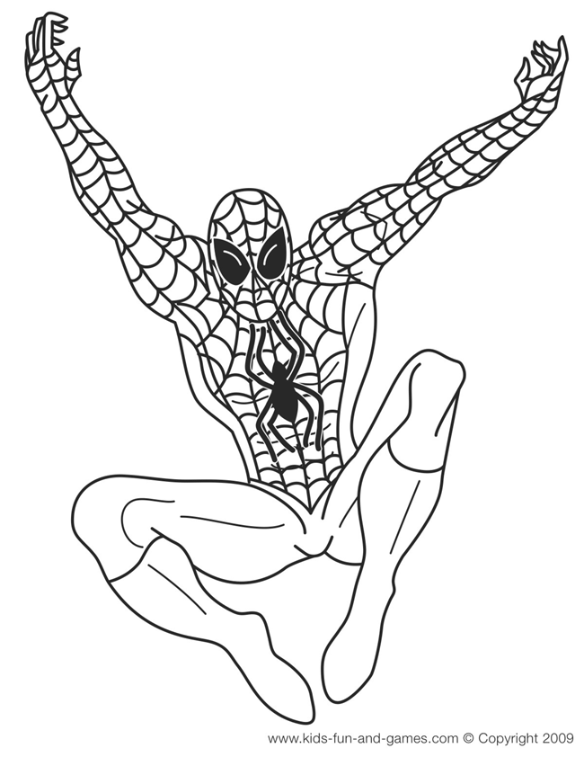 Dessin à colorier: Spiderman (Super-héros) #78699 - Coloriages à Imprimer Gratuits