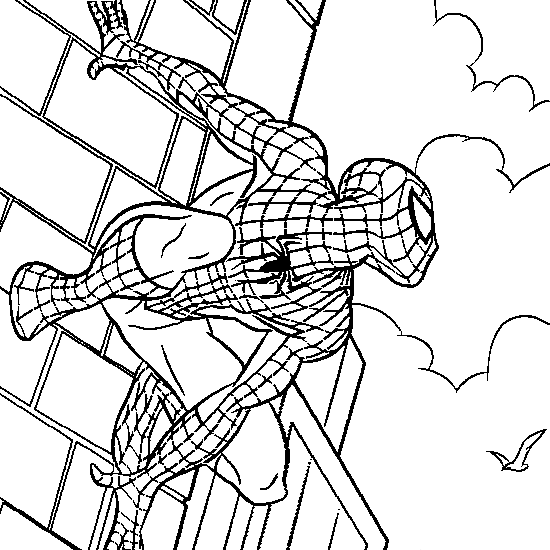 Dessin à colorier: Spiderman (Super-héros) #78702 - Coloriages à Imprimer Gratuits