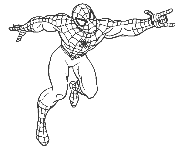 Dessin à colorier: Spiderman (Super-héros) #78736 - Coloriages à Imprimer Gratuits