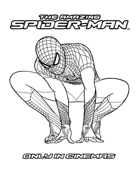 Dessin à colorier: Spiderman (Super-héros) #78745 - Coloriages à Imprimer Gratuits