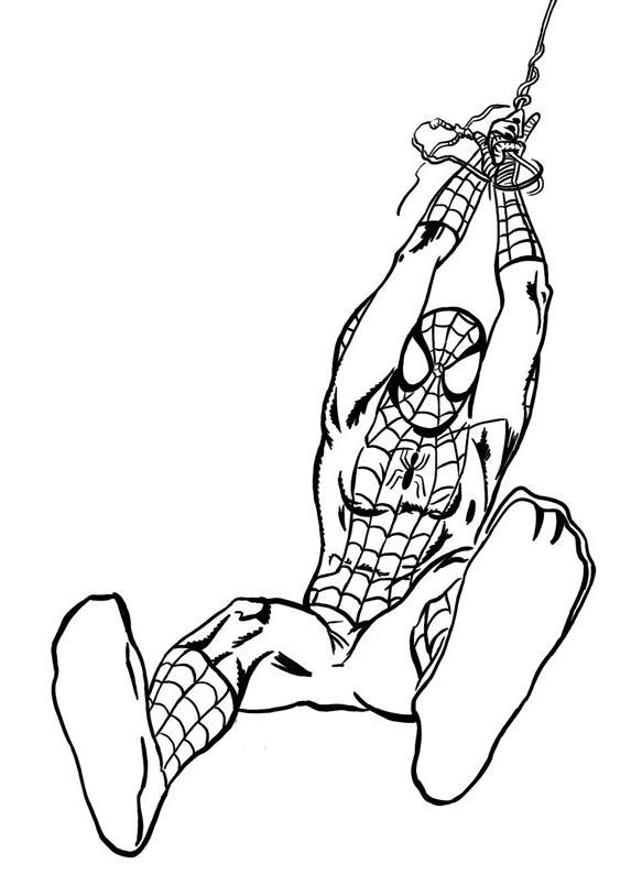 Dessin à colorier: Spiderman (Super-héros) #78826 - Coloriages à Imprimer Gratuits